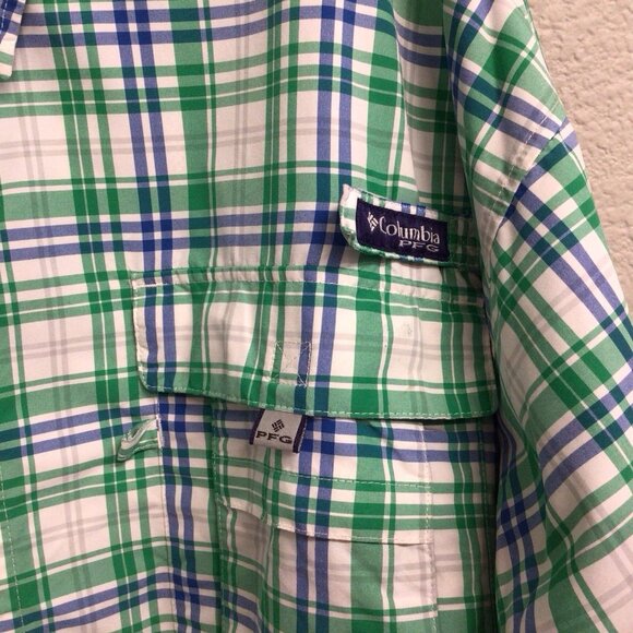 Columbia PFG Shirt Men’s 3X Big Blue Fishing Omni Shade Vented Super Bahama - Picture 5 of 11